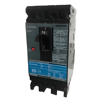 Interruptor Termomagnético ED6 600V 3X70A, Sin zapatas principales.