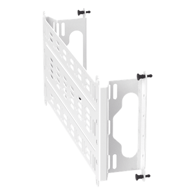 Accesorio Para Montaje de Equipos o Dispositivos en Gabinetes Multipropósito, de Instalación a Presión, de Acero, Color Blanco