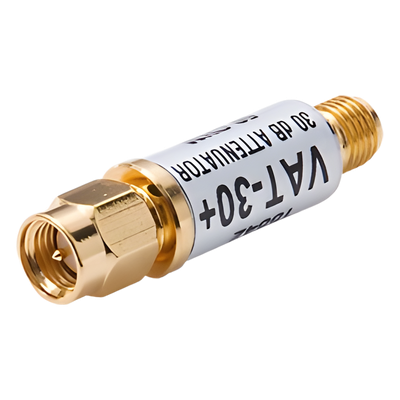 Atenuador en Línea de 30 dB, 0.5W, CD-6 GHz, Conectores SMA Macho-Hembra.