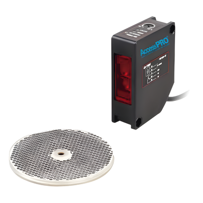 Detector fotoeléctrico de 16 m de alcance / Luz indicadora para alineación