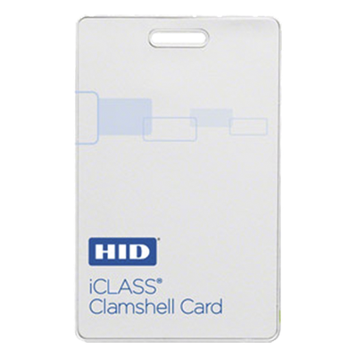 Tarjeta iClass Clamshell (Gruesa) / 2 k memoria / Programada a 26 bits Aleatoriamente/ Garantía de por Vida