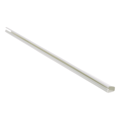 Canaleta LD5 de PVC rígido, con cinta adhesiva para instalación sin herramientas, 26 x 15 x 1828.8 mm, Color Blanco