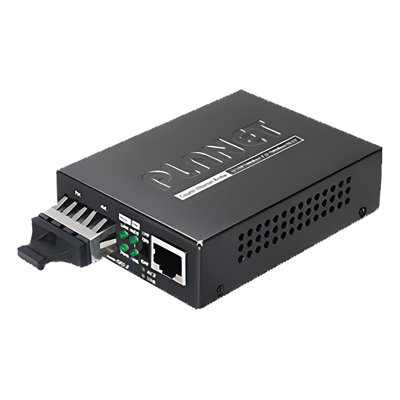 Convertidor de Medios 1000 Mbps UTP/Fibra Óptica Mono-Modo Hasta 20 Km, Conector SC