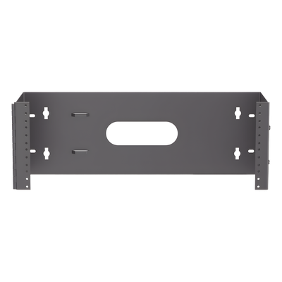 Rack Abierto de Instalación en Pared con Bisagras, Profundidad de 159 mm, 19 in de Ancho, 4 UR, Color Negro