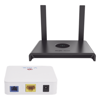 Kit 1 ONU Bridge V-Sol, Dual GPON/EPON con Router Home Wi-Fi Ideal para distribuciones WISP de mayor cobertura Wi-Fi en Hogares y Oficinas