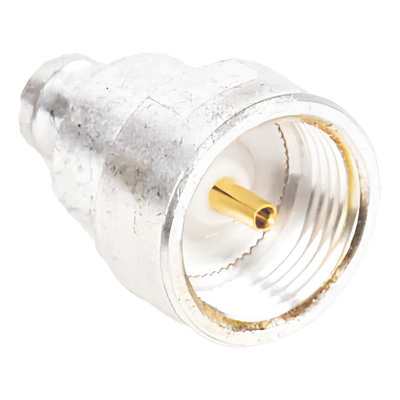 Adaptador UNIDAPT Hembra a Conector SMB Plug (Pin Hembra), Plata/ Oro/ Teflón.