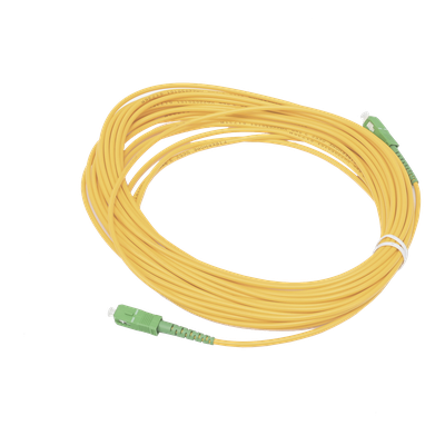 Jumper de Fibra Óptica / Monomodo G.652D / SC/APC-SC/APC / Simplex / 10 m (32.81 ft) / Forro 3 mm