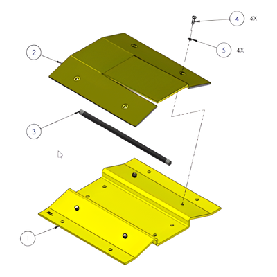 Sección libre de picos para barreras DKS 1603-180 y 1603-380 / Agregue un paso seguro para motocicletas o bicicletas