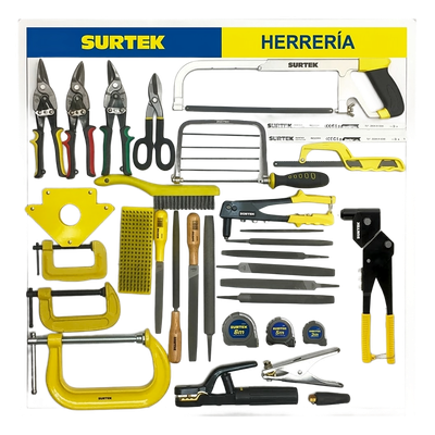 Tabla Exhibidora de Herramientas para Herrería.