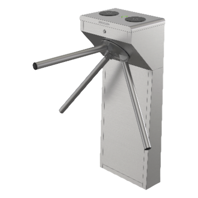 Torniquete Trípode Bidireccional de Acero Inoxidable SUS304 / 2 Millones MCBF / Apertura en Caso de Emergencia / Integrable con cualquier Sistema de Control de Acceso / Indicadores LED de Entrada-