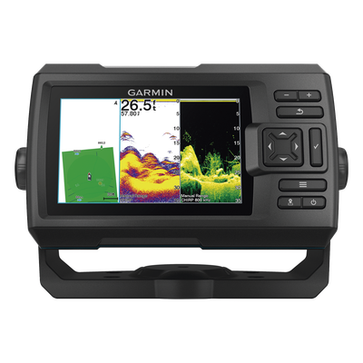 Fishfinder STRIKER™ Vivid 5cv / Pantalla WVGA a Color 5.0\" / Resolución 800x480 píxeles / Receptor GPS Integrado / Sonda Tradicional Frecuencia Dual / ClearVü / Potencia de Transmisión 500 W (RMS)