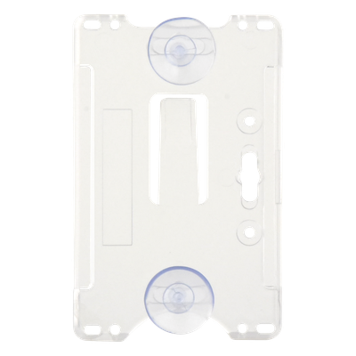 Porta tarjeta de plastico ABS / Transparente / Compatible con tarjetas ACCESSCARDEPC / PROCARDX o Formato CR80