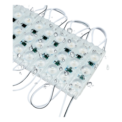Cadena con 20 Módulos LED Individuales / Resistente a Intemperie / 4500 Lúmenes / 110V / Luz Blanca 6 500 K / Conectados en Serie / No Requiere Transformador.