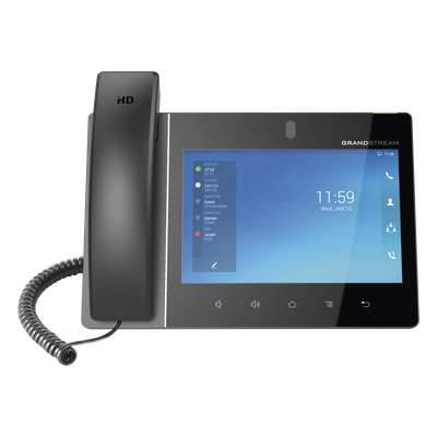 Videoteléfono IP Android / 16 Líneas SIP / Pantalla Táctil 8\" / Wi-Fi 6 / Bluetooth 5.0 / PoE+ / Cámara 2 MP con Obturador de Privacidad