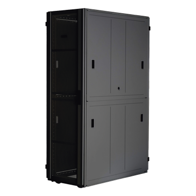 Gabinete FlexFusion™ XGL (Light) para Centros de Datos, 42 UR, 600 mm de Ancho, 1070 mm de Profundidad, Fabricado en Acero, Color Negro