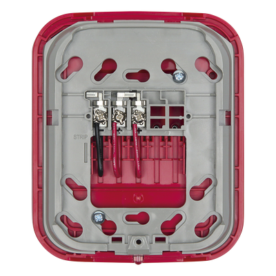 Base Inalámbrica Direccionable / Montaje en Pared / Salida 24 VDC / Red de Malla Swift / Color Rojo / UL y ULC Certificada