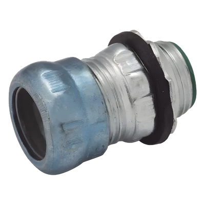 Conector de Compresión Impermeable Aislado de Acero Galvanizado para Pared Delgada de 1 1/2\" .