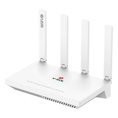 ONU GPON/EPON con Wi-Fi 6 AX1500 / 4 Puertos Gigabit / Puerto PON SC/UPC, Hasta 1500 Mbps
