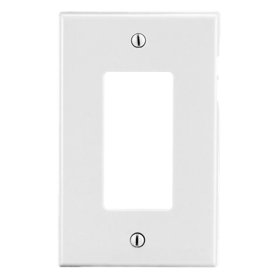 Tapa para Contacto Rectangular Color Blanco.