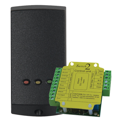 Lector de Solo Tarjetas de Proximidad (Autónomo) /Controlador Externo para Mayor Seguridad/ Programación en Segundos/ 2 Años Garantía