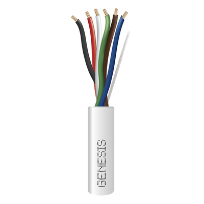 Bobina de 305 Metros (1000 Pies) / Cable de Cobre / 6 x 22 AWG / Riser / Tipo CMR-CL3R / Para Aplicaciones de Control de Acceso / Alarmas de Intrusión / Automatización / Interfonos y TV Porteros