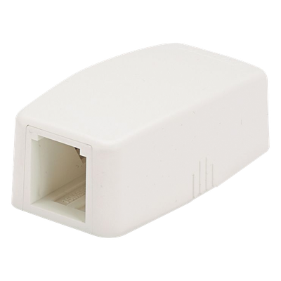 Caja de Montaje en Superficie, Para 1 Módulo Mini-Com, Color Blanco Mate