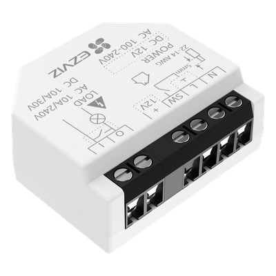 Relé Inteligente Wi-Fi, CS-T35-R100-WD, 16A 250VAC, Wi-Fi 6 y BLE, Control por App EZVIZ, Compatible con Google Assistant, Amazon Alexa y Matter, Protecciones de Temperatura y Sobrecarga