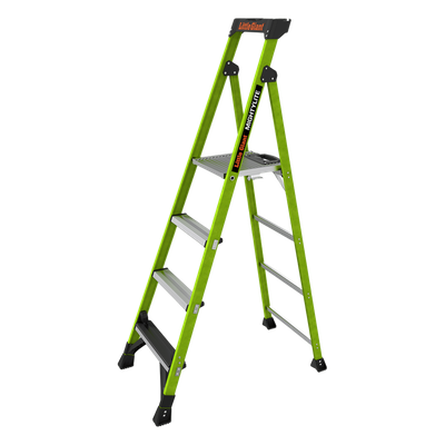Escalera de Aluminio + Fibra de Vidrio de 1.8m con Soporte para Herramienta. !La Más Liviana del Mundo! (SKU:15406-001)