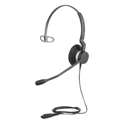 Diadema / Auricular Jabra Biz 2300 Mono / QD / Ultra Resistente / Brazo 360° / Contact Center (2303-820-105)