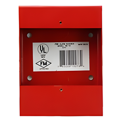 Caja de montaje superficial para estación manual de alarma direccionable Fire-Lite BG-10LX y BG-12LX