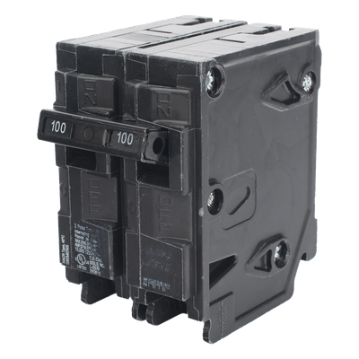 Interruptor automático enchufable tipo QP 2 polos, 100 amp