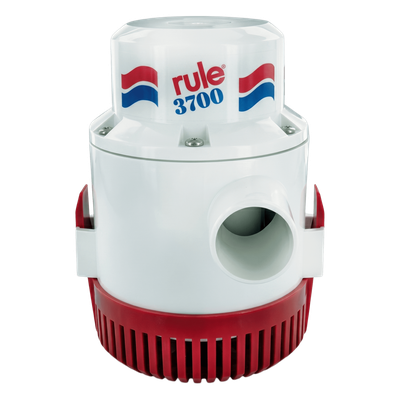 Bomba de Achique Sumergible Rule 14A / 3,700 GPH / 12V CD / Motor de Alta Eficiencia / Ejes de Acero Inoxidable / Protección Térmica TCO / Certificación CE e ISO 8849