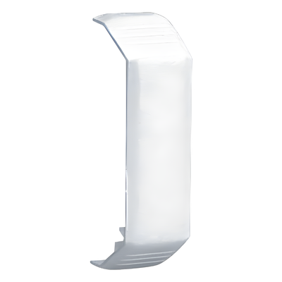 Unión recta de tapa, para uso con canaleta T45, Material PVC Rígido, Color Blanco Mate