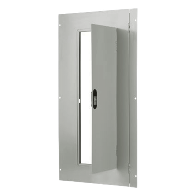 Puerta (frente) montaje sobreponer para tableros tipo P1, 42 circuitos.