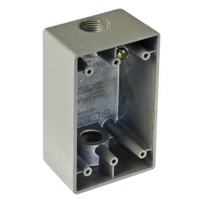 Caja Condulet FS de 1\" ( 25.4 mm) con dos bocas a prueba de intemperie.