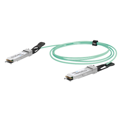 Cable AOC QSFP28 de 100 Gbps a 100 Gbps / Cable de fibra óptica Activo / Longitud: 3 metros