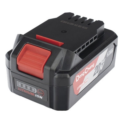 Batería de Litio 20V 4.0Ah / Indicador LED de Carga / Diseño Deslizable / Compatible con Herramientas DONGCHENG 20V