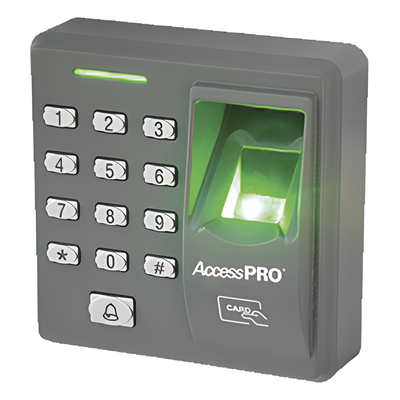 Lector Biométrico de Huella y Proximidad / 500 Huellas 500 Tarjetas / Teclado / Autónomo / Salida Relevador / Control de Acceso