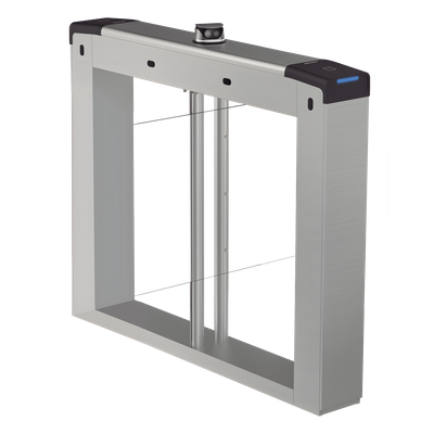 Torniquete Swing Central / Reconocimiento Facial y Lectores de Tarjeta Incluidos / Bidireccional / 5,000,000 MCBF / 4 Pares de dToF / Carriles Seleccionables de 65 o 90 cms (aletas de acrilico no i