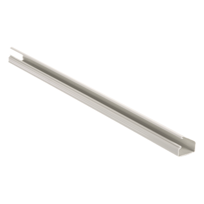 Canaleta LD10 de PVC rígido, con cinta adhesiva para instalación sin herramientas, de 38.4 x 24 x 1828.8 mm, Color Blanco Mate