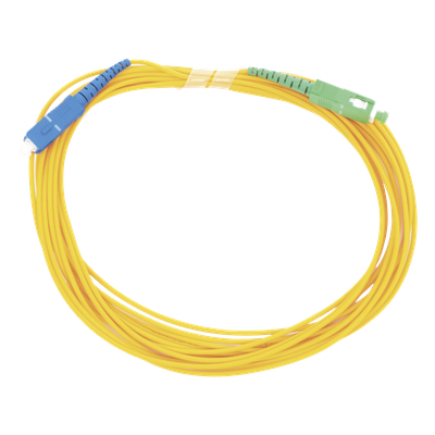 Jumper de Fibra Óptica Monomodo SC/UPC - SC/APC Simplex, Color Amarillo 5 Metros (16.40 Pies)