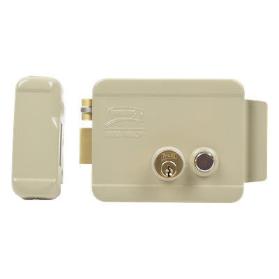 Cerradura Eléctrica / Incluye Llave /Con Botón integrado / Izquierda / Exterior