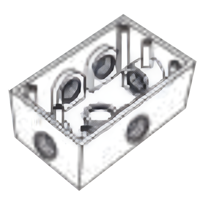 Caja Condulet FS de 3/4\" (19.05 mm ) con seis bocas a prueba de intemperie.