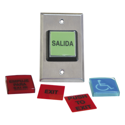 Botón de Salida / MÚLTIPLES Placas/ Luz LED /2 Años Garantia