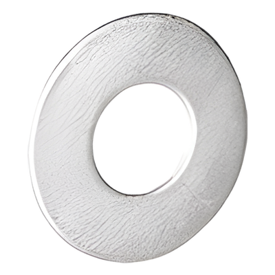 Arandela plana galvanizada de 1/4\", acabado Electro Zinc