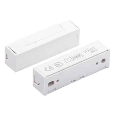 Contacto Magnético para Puertas y Ventanas / GAP 30 mm (1.18 in) / Blanco / Switch NC / 12 VCC