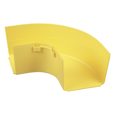 Ángulo Recto a 90º Horizontal, Para Canaletas FiberRunner™ 4X4, Color Amarillo
