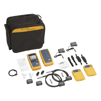 Certificador DSX-8000 para Cable de Cobre Cat5e, Cat6, Cat6A y Cat8, Precisión de Nivel VI/2G (2 GHz), Con WiFi Integrado y Pantalla LCD de 5.7 Pulgadas (14.48 cm), Versión Internacional