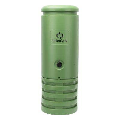 Pedestal para Cajas de Empalme de Fibra Óptica Cilíndrico Color Verde con Bracket Estándar (No Incluye Caja de Empalme)