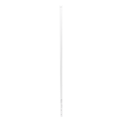 Poste de Esquina Blanco de Acero Galv. de 1.2m para Cerca Electrificada cal. 18 de 1\" Diam. para 5 Aisladores (No incluidos).